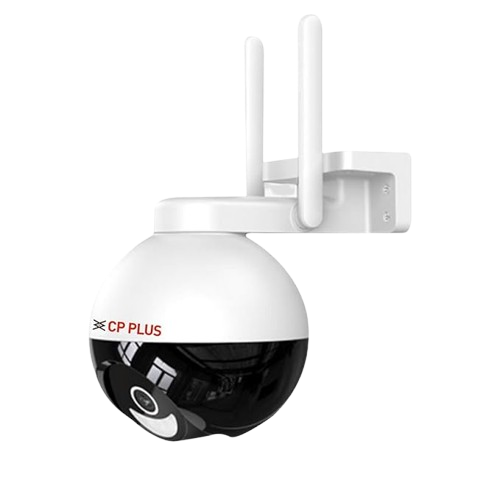 CP PLUS 4MP Quad HD Outdoor Wi-Fi Security Camera with 360° Pan &amp;amp; Tilt, Full-Color Night Vision, Smart Motion Detection, Two-Way Audio, CTC Cyber Secure Technology, OK Google Support &amp;amp; Cloud Recording – Model CP-Z43Q