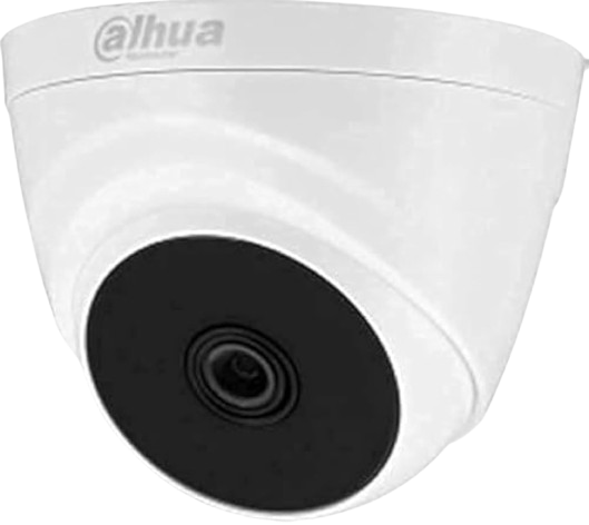 Dahua 2MP HD Wired Dome CCTV Camera with 20M IR Night Vision for Home &amp; Office Security – Model DH-HAC-T1A21P
